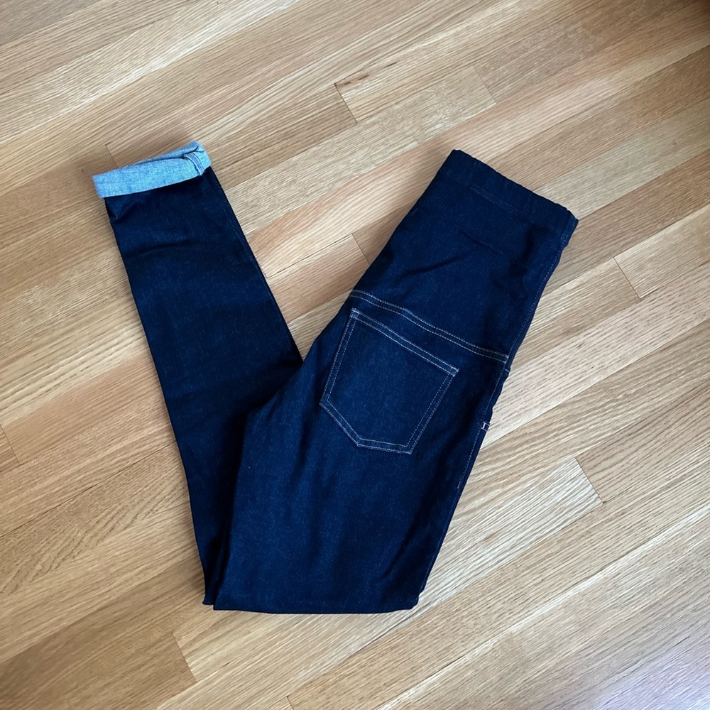 Indigo Uniqlo stretchy maternity full-panel skinny jeans